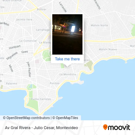 Mapa de Av Gral Rivera - Julio Cesar