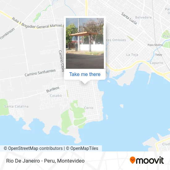 Mapa de Rio De Janeiro - Peru