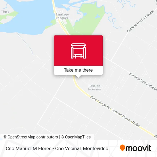 Cno Manuel M Flores - Cno Vecinal map