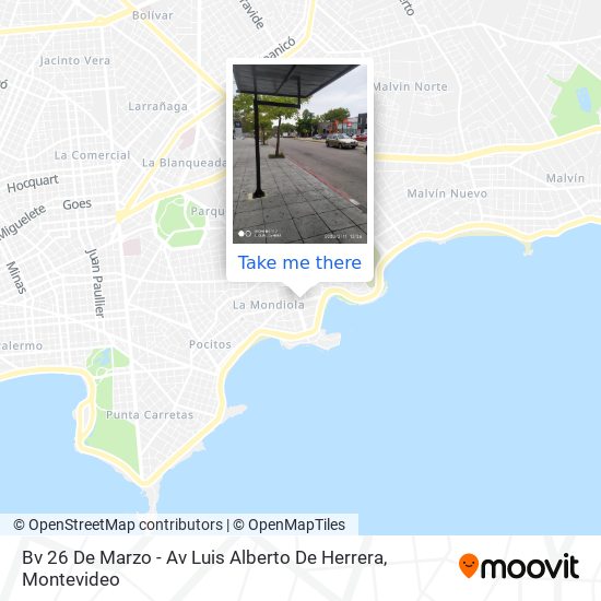 Bv 26 De Marzo - Av Luis Alberto De Herrera map