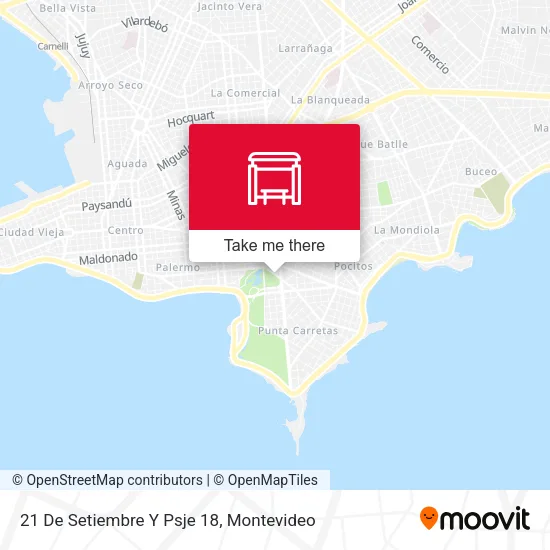 21 De Setiembre Y Psje 18 map