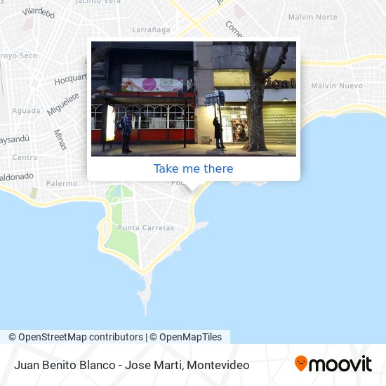 Juan Benito Blanco - Jose Marti map