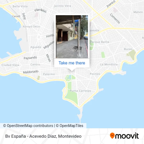 Bv España - Acevedo Diaz map