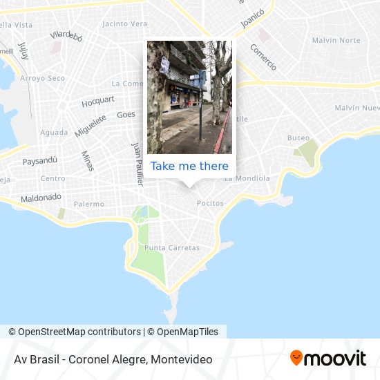 Av Brasil - Coronel Alegre map