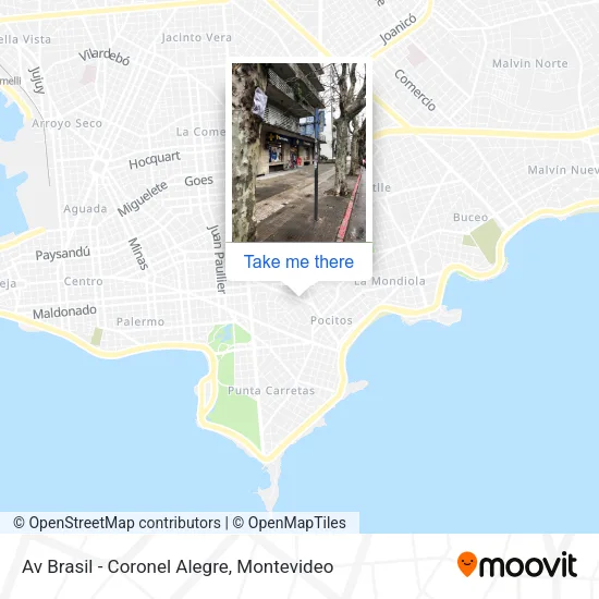 Mapa de Av Brasil - Coronel Alegre