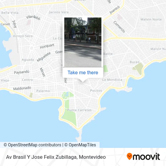 Mapa de Av Brasil Y Jose Felix Zubillaga