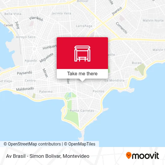 Av Brasil - Simon Bolivar map