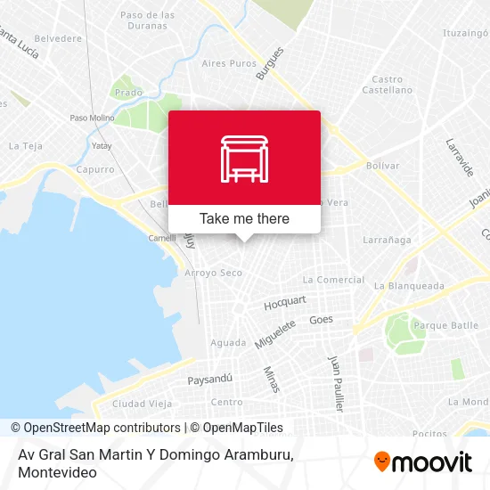 Mapa de Av Gral San Martin Y Domingo Aramburu