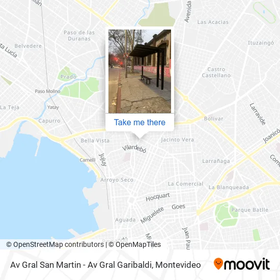 Mapa de Av Gral San Martin - Av Gral Garibaldi