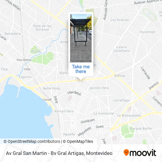 Av Gral San Martin - Bv Gral Artigas map