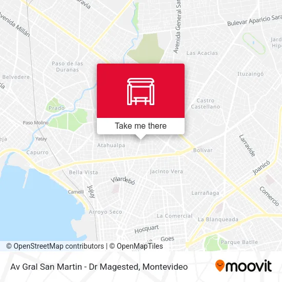 Mapa de Av Gral San Martin - Dr Magested
