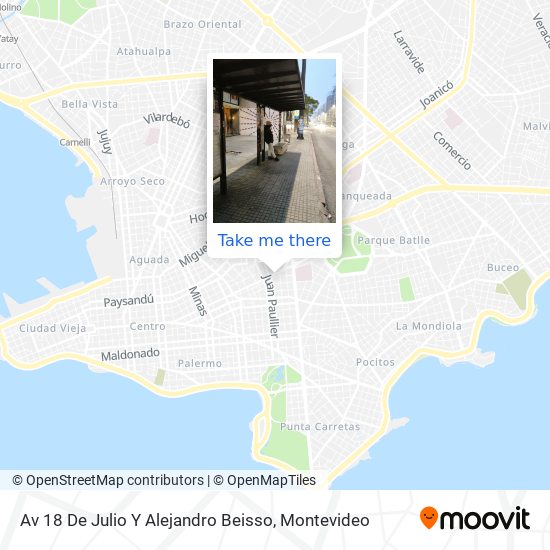 Av 18 De Julio Y Alejandro Beisso map