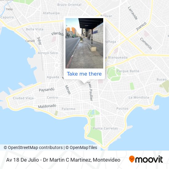 Av 18 De Julio - Dr Martin C Martinez map