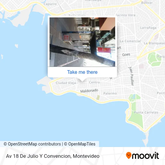 Av 18 De Julio Y Convencion map