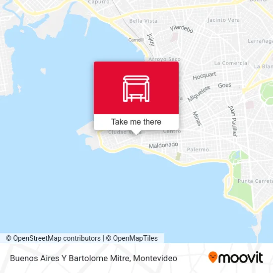 Buenos Aires Y Bartolome Mitre map