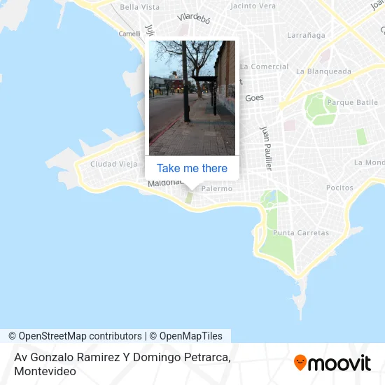 Av Gonzalo Ramirez Y Domingo Petrarca map