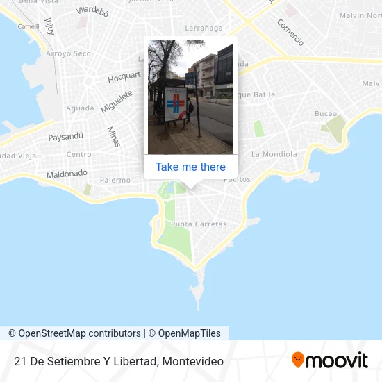 21 De Setiembre Y Libertad map