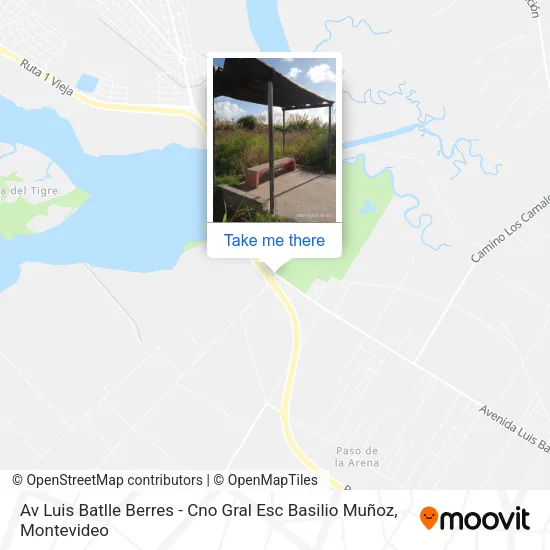 Mapa de Av Luis Batlle Berres - Cno Gral Esc Basilio Muñoz