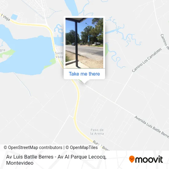 Mapa de Av Luis Batlle Berres - Av Al Parque Lecocq