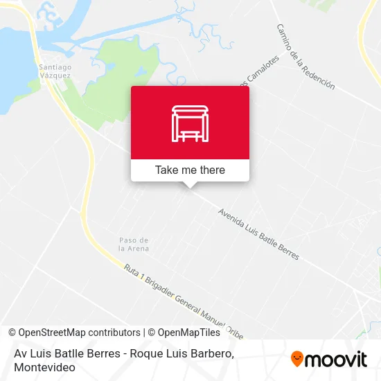 Av Luis Batlle Berres - Roque Luis Barbero map