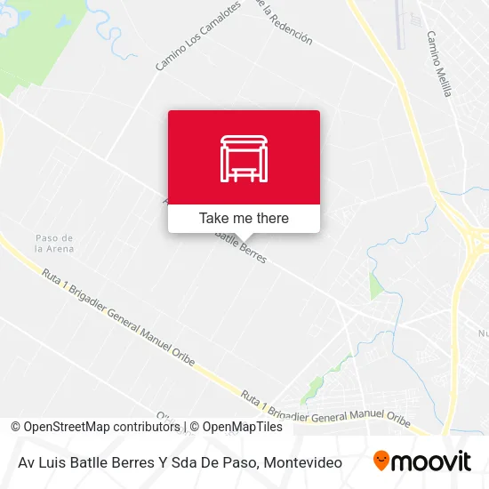 Av Luis Batlle Berres Y Sda De Paso map