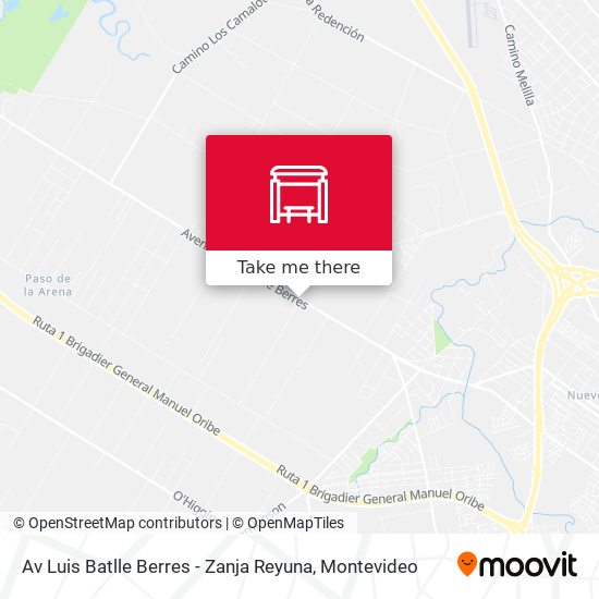 Av Luis Batlle Berres - Zanja Reyuna map