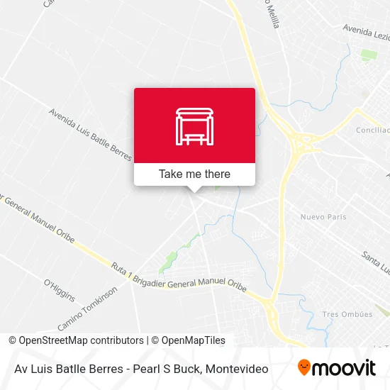 Av Luis Batlle Berres - Pearl S Buck map