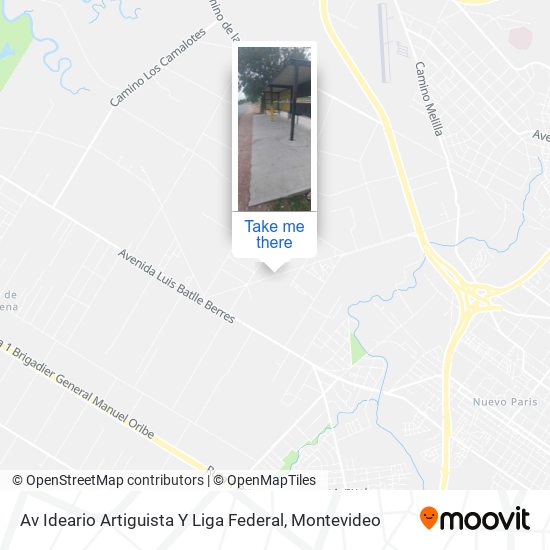 Av Ideario Artiguista Y Liga Federal map