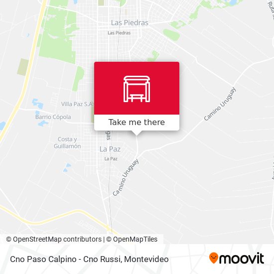 Mapa de Cno Paso Calpino - Cno Russi