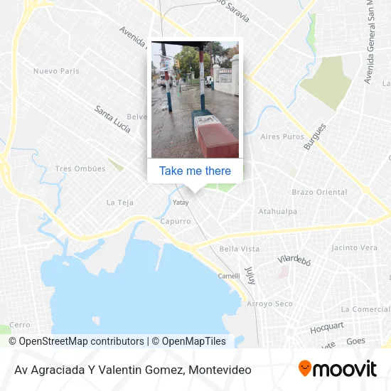 Mapa de Av Agraciada Y Valentin Gomez