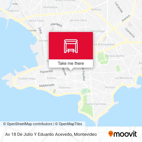 Mapa de Av 18 De Julio Y Eduardo Acevedo
