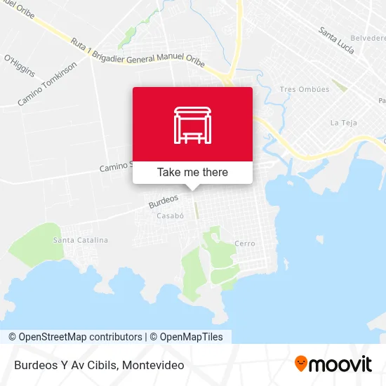 Burdeos Y Av Cibils map