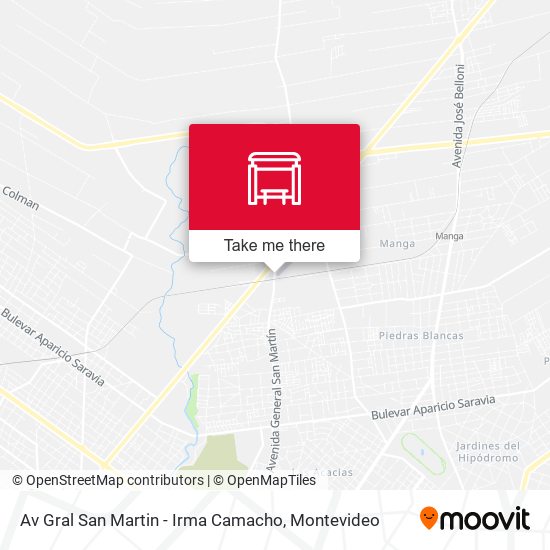 Av Gral San Martin - Irma Camacho map