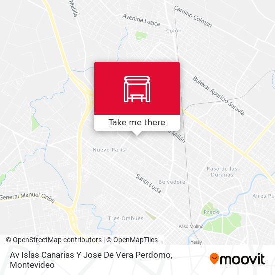 Av Islas Canarias Y Jose De Vera Perdomo map