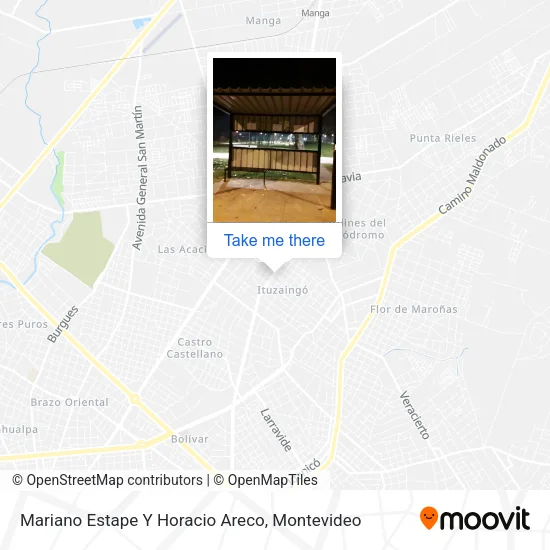Mariano Estape Y Horacio Areco map