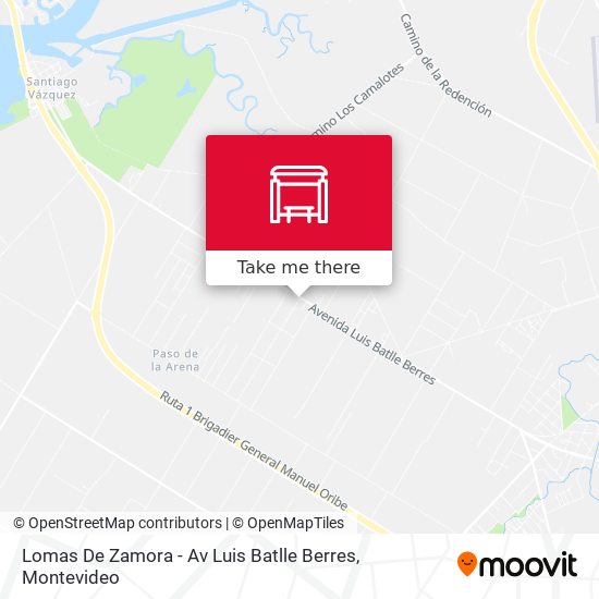 Lomas De Zamora - Av Luis Batlle Berres map