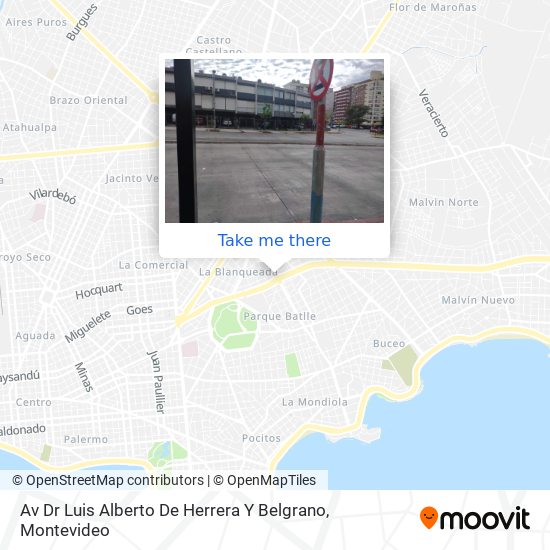 Mapa de Av Dr Luis Alberto De Herrera Y Belgrano