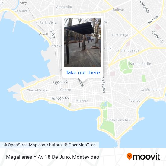 Magallanes Y Av 18 De Julio map