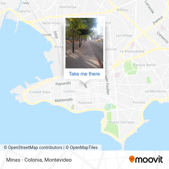 Minas - Colonia map