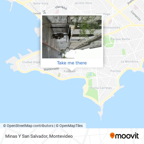 Minas Y San Salvador map