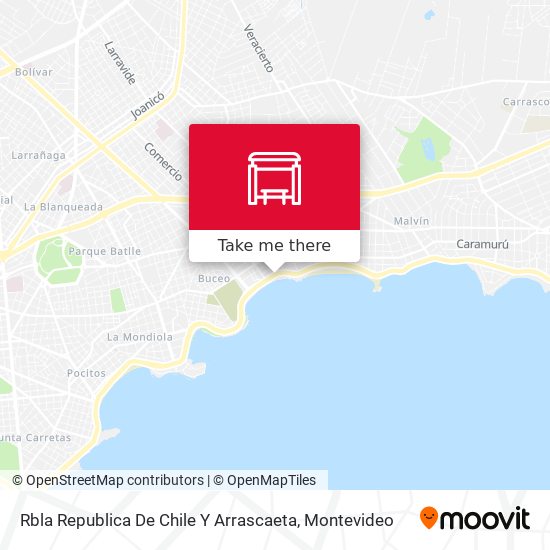Rbla Republica De Chile Y Arrascaeta map