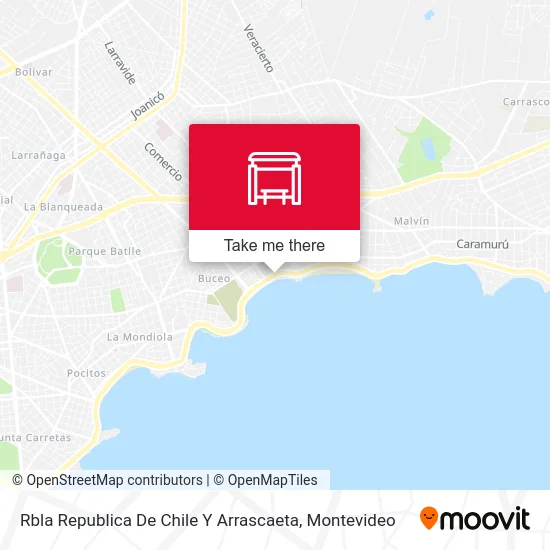 Rbla Republica De Chile Y Arrascaeta map