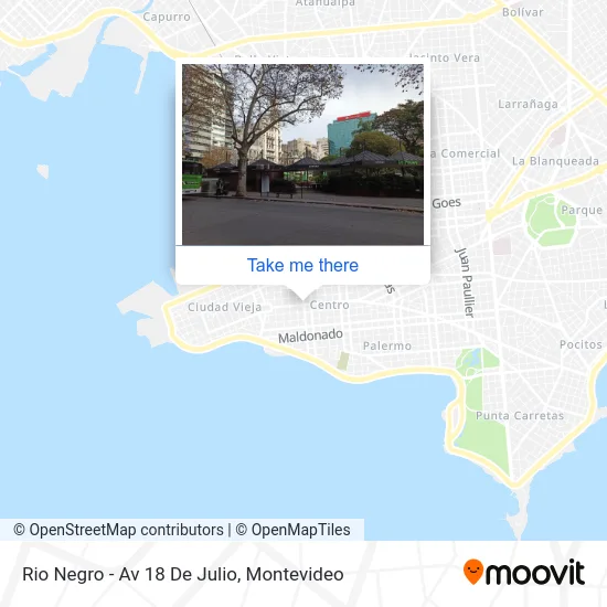 Rio Negro - Av 18 De Julio map