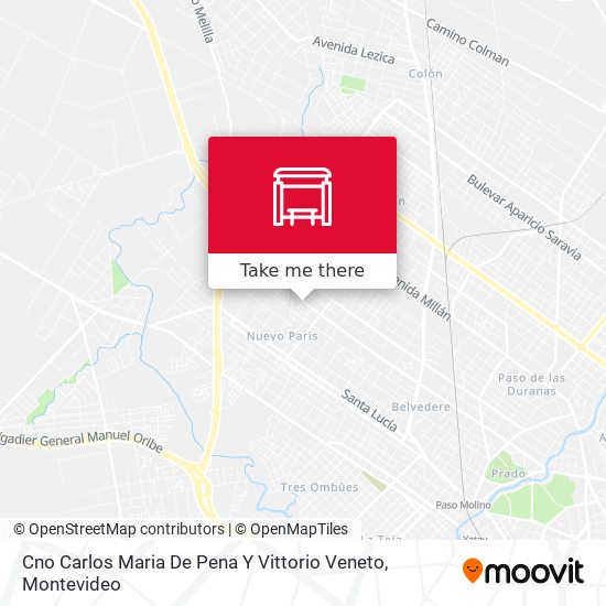 Cno Carlos Maria De Pena Y Vittorio Veneto map