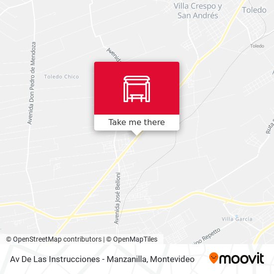 Av De Las Instrucciones - Manzanilla map