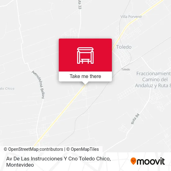 Av De Las Instrucciones Y Cno Toledo Chico map