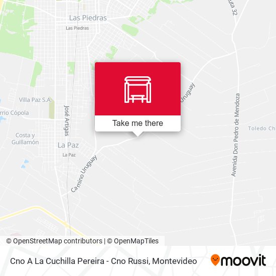 Mapa de Cno A La Cuchilla Pereira - Cno Russi