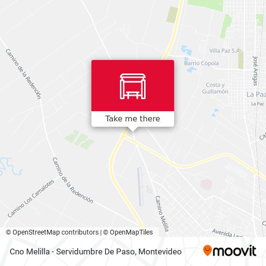 Cno Melilla - Servidumbre De Paso map