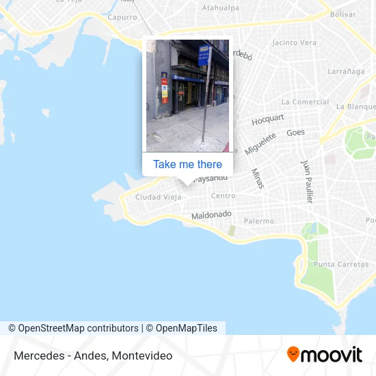 Mercedes - Andes map