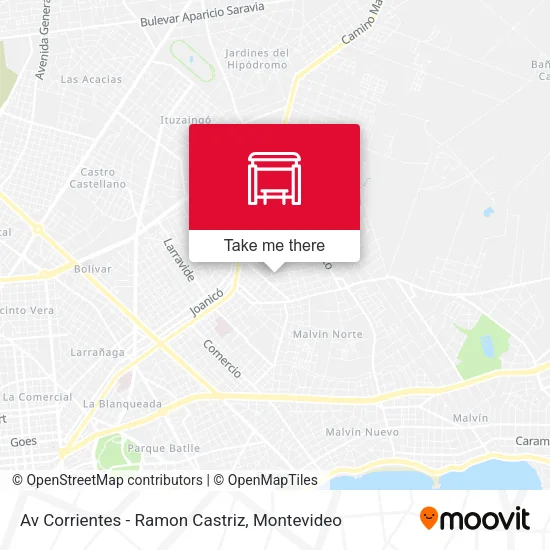 Av Corrientes - Ramon Castriz map
